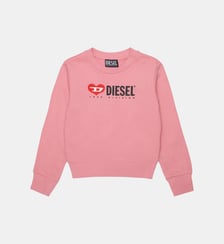 Sweat-shirt à col rond avec logo Diesel Kids