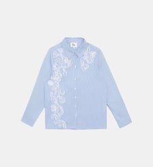 Chemisier manches longues col chemise imprimé à rayures CLEMA La Petite Etoile
