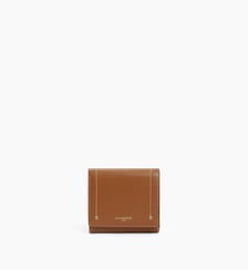 Petit portefeuille à rabat Louison en cuir lisse Le Tanneur