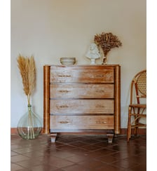 Commode en bois classique art déco Olga N°692- Produit chiné Debongout