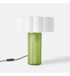 Lampe à poser, en verre coloré et opaline La Redoute Interieurs