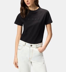 T-shirt à logo pinko brodé Pinko
