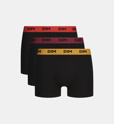 Lot de 3 boxers avec ceinture colorée Mix & Colors Dim