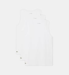 Lot de 3 débardeurs d'intérieur coton Lacoste
