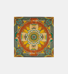 Petit foulard coloré à motifs en polyester recyclé TIGERYEAR Wild