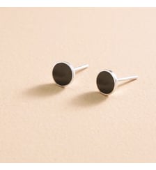Boucles d'oreilles Tory Pierre Black Agathe Flowers for Zoe