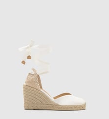 Espadrilles compensées en jute tressée à découpe en V CHIARA Castaner