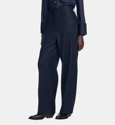 Pantalon de tailleur en laine Sandro