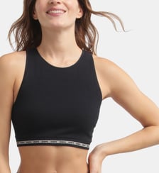Crop top en microfibre côtelée sans couture Icons Seamless Dim