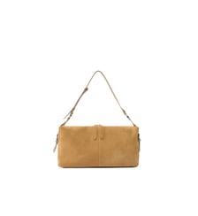 Grand sac porté épaule keeper bag en daim Pinko