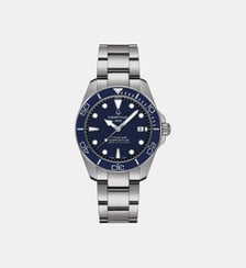 Montre automatique Ds action Bleu foncé C0484074404100 Certina