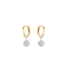 Mini Créoles 360° - 2 diamants, poids total 0,60ct approx.  - Or jaune 750‰ La Brune & La Blonde