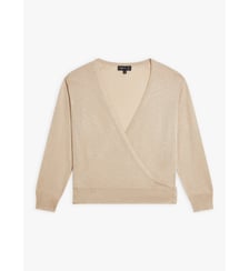 cache-cœur en viscose beige Agnès b.