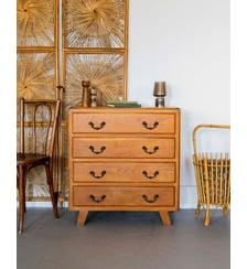 Grande commode en bois Garance N°586- Produit chiné Debongout