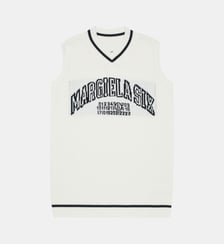 Robe courte sans manches à col en V MM6 Maison Margiela