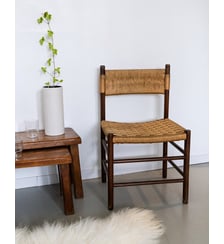 Paire de chaises en corde Alma N°332- Produit chiné Debongout