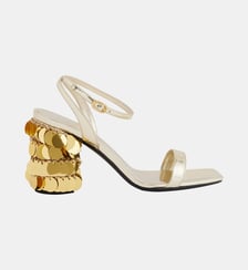 Sandales à talons ornés de pastilles Sparkle Rabanne