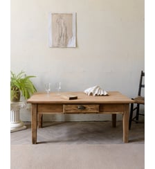 Table basse en bois Léonie N°985- Produit chiné Debongout