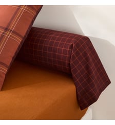 Taie de traversin en flanelle de coton La Redoute Interieurs