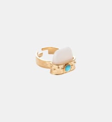 Bague réglable avec cabochon central NEPALI Hipanema