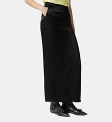 Jupe longue en satin avec fente au dos Pinko