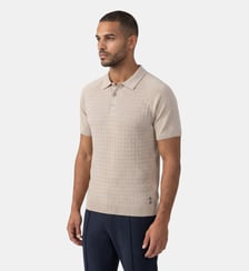Polo en coton à maille torsadée Ron Dorff