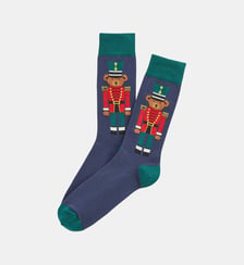 Chaussettes en coton - Teddy Casse-noisette Marine Arthur