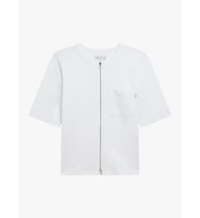 T-shirt brando zip en jersey de coton bio Agnès b.