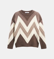 Pull en laine à chevrons - RECA Gerard Darel