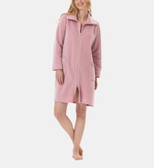 Robe de chambre zippée en polaire ESSENTIEL H54A Lingerie LE CHAT