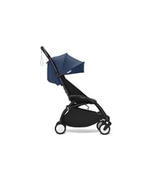 Poussette Yoyo3 6+ Bleu Air France - cadre noir Stokke