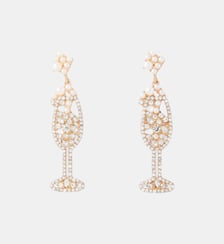 Boucles d'oreilles coupe de champagne Balaboosté