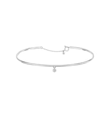 Bracelet jonc 360° - Diamant 0,07ct - Or blanc 750‰ La Brune & La Blonde