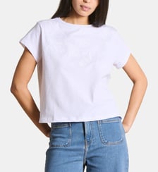 T-shirt oversize en coton biologique manches courtes La Fée Maraboutée