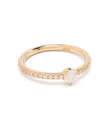 Solitaire Absolu.e 0.25 carat pavé Loyal.e Paris