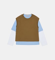 T-shirt manches longues avec logo Marni