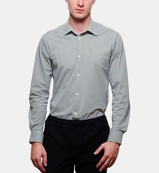 Chemise performance rayée vert infroissable Atelier Privé