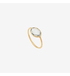 Bague améthyste plaquée or - serti pm Caroline Najman