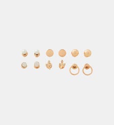 Set de 6 paires de puces d'oreilles assorties Balaboosté