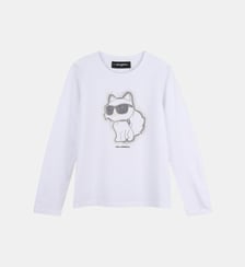 Tee-shirt manches longues Karl Lagerfeld Kids
