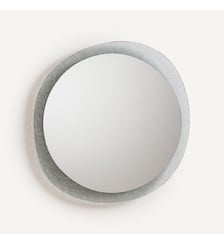 Miroir rond, contour en verre fumé, diamètre 69,2 cm AM.PM