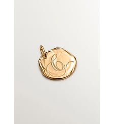 Charm artisanal en argent 925 doré 18K avec initiales C Aristocrazy