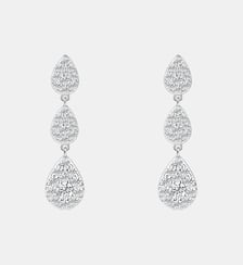 Boucles d'oreilles Majesté 0.90 carat Or Blanc PIAPARIS