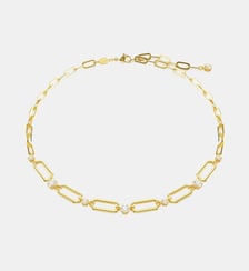 Collier Constella, Doré à l’or 18 carats (750/1000) Swarovski