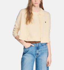 Cardigan à col chemise Sandro