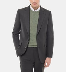 Veste de costume ajustée en flanelle Fursac