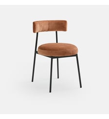 Chaise en métal acier et tissu texturé La Redoute Interieurs