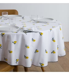 Nappe ronde imprimée, en coton La Redoute Interieurs