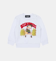 Sweat-shirt col rond avec logo Dsquared2
