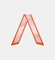 Norris - Foulard En Satin De Coton Orange Parallèle